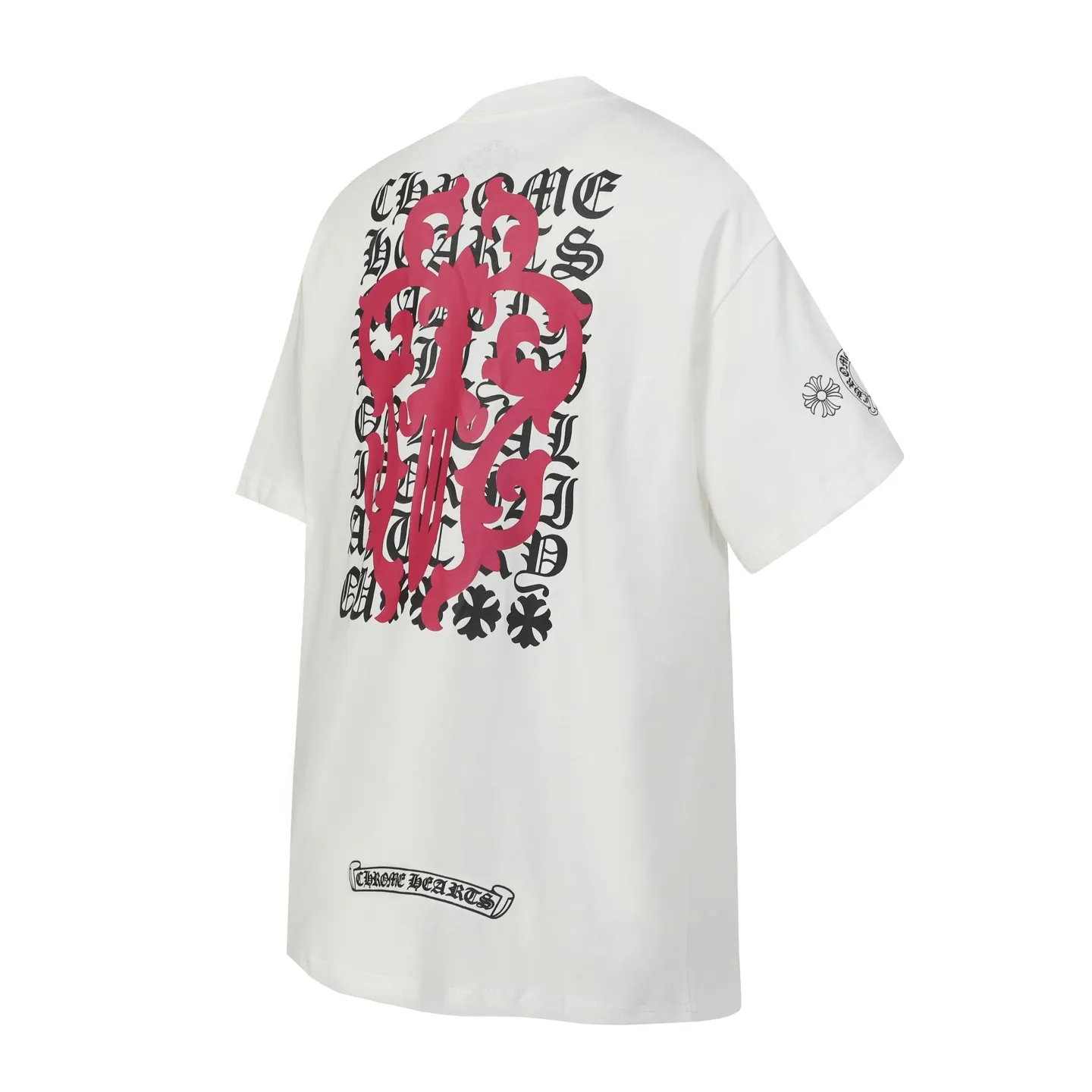 P150 Chrome Hearts CH Chrome Hearts Sanskrit printed short-sleeved T-shirt. Adopts imported direct-injection technology. Correct configuration. Black 2025 Chrome Hearts ZP packaging bag. 240 grams of custom-dyed double-yarn cotton. Large version. Loose and stylish. Different from lower versions, slim and long version with upper body and lower hips. 100% commitment: top quality. Not fast food. Highest version on the market. Top quality - different from ordinary versions in the market. If you care about quality, you should also respect the price. Absolutely 0 after-sales service and 0 return rate so far. It’s hard not to love the style - 240 grams of custom-dyed double yarn fabric - Correct high-density main mark, washed tag, hand-sewn